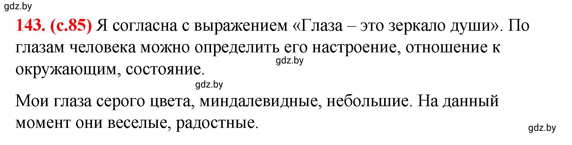 Решение номер 143 (страница 85) гдз по русскому языку 8 класс Мурина, Долбик, учебник