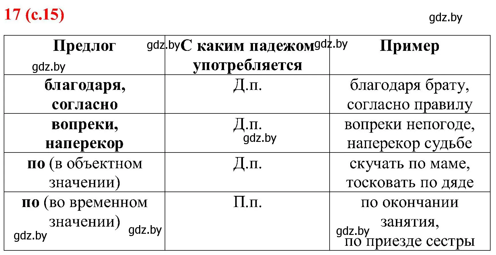 Решение номер 17 (страница 15) гдз по русскому языку 8 класс Мурина, Долбик, учебник