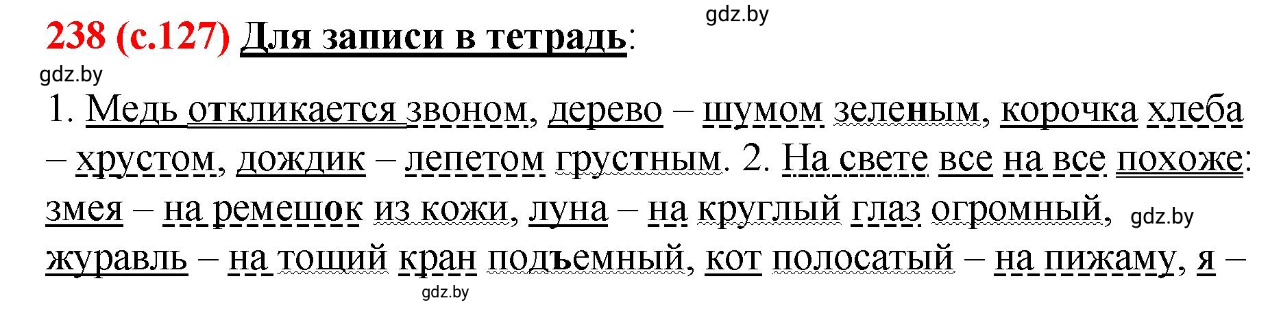 Решение номер 238 (страница 127) гдз по русскому языку 8 класс Мурина, Долбик, учебник