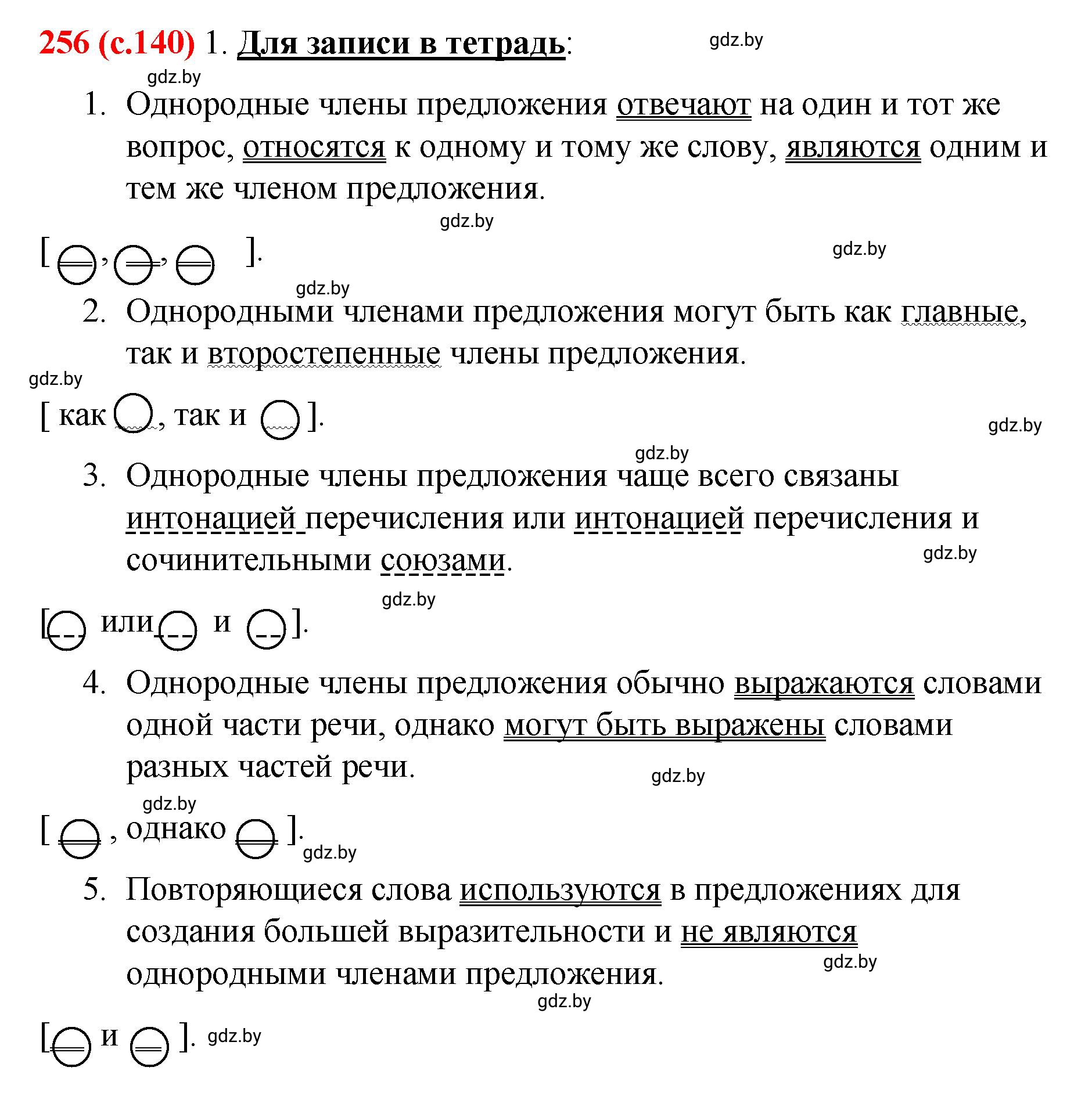 Решение номер 256 (страница 140) гдз по русскому языку 8 класс Мурина, Долбик, учебник