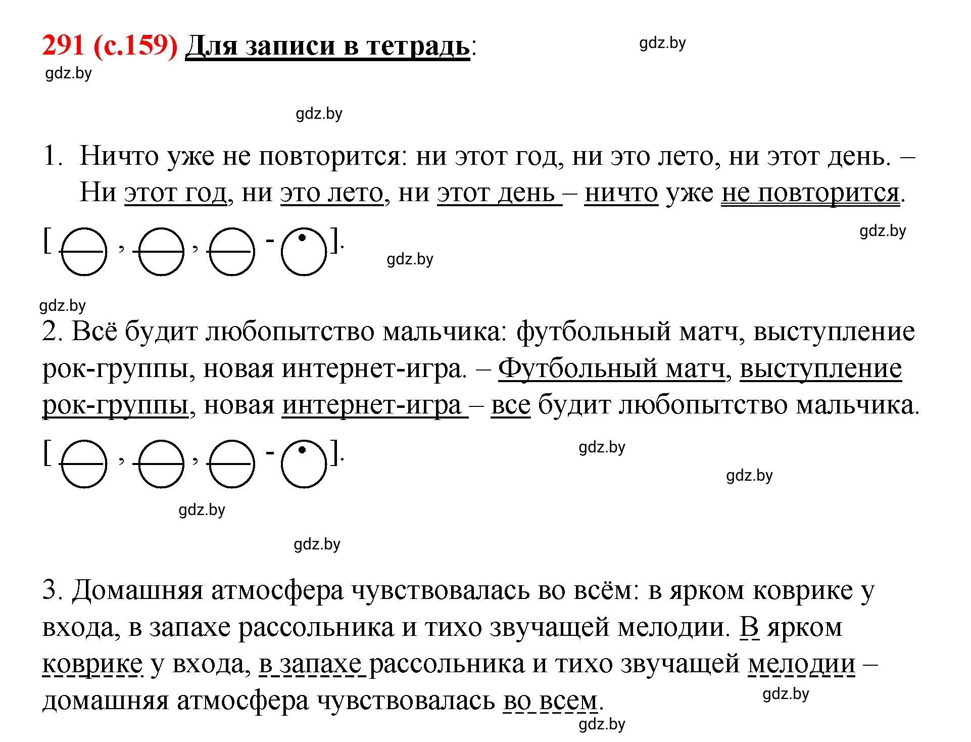 Решение номер 291 (страница 159) гдз по русскому языку 8 класс Мурина, Долбик, учебник