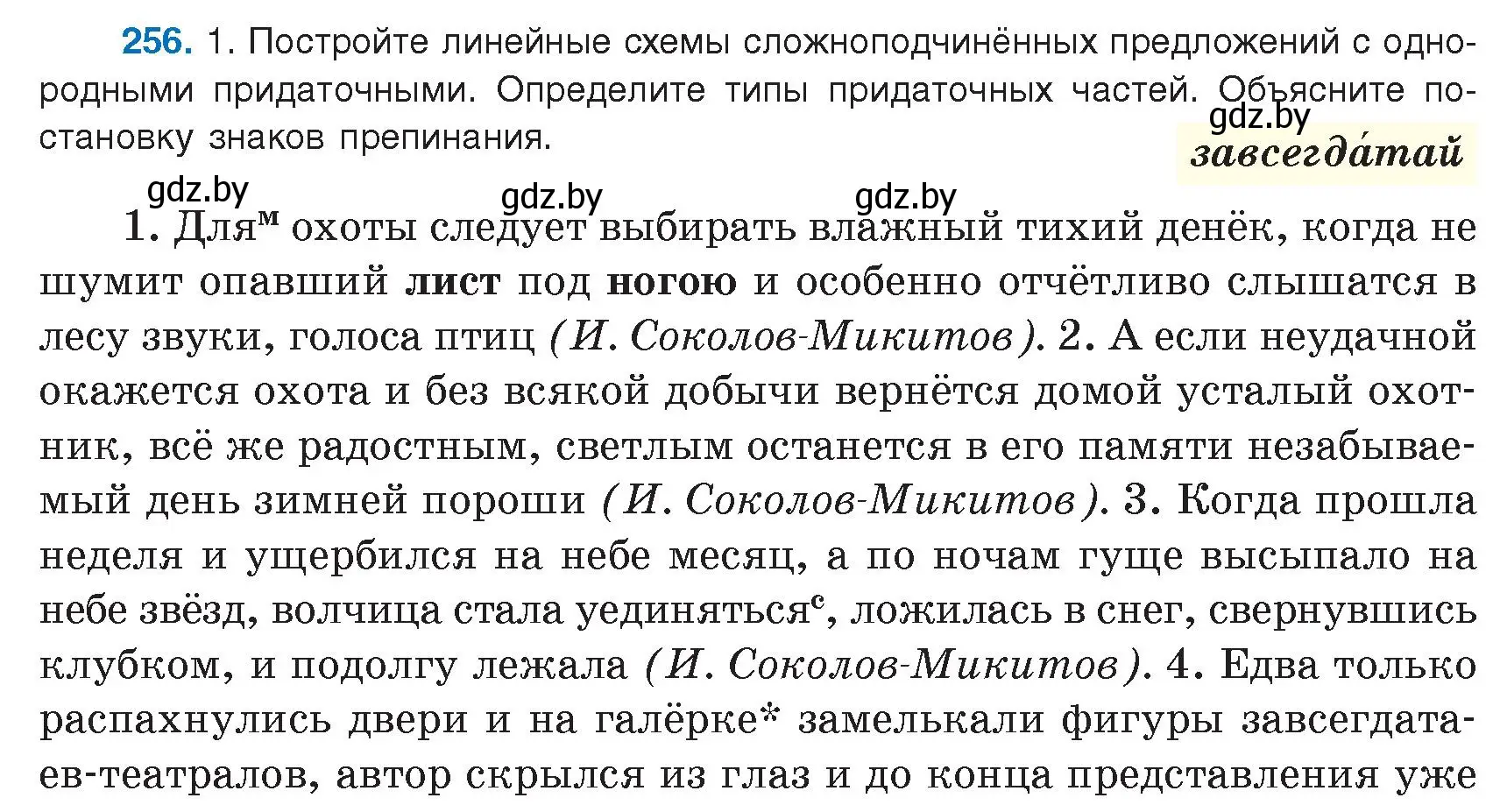 Условие номер 256 (страница 146) гдз по русскому языку 9 класс Мурина, Литвинко, учебник