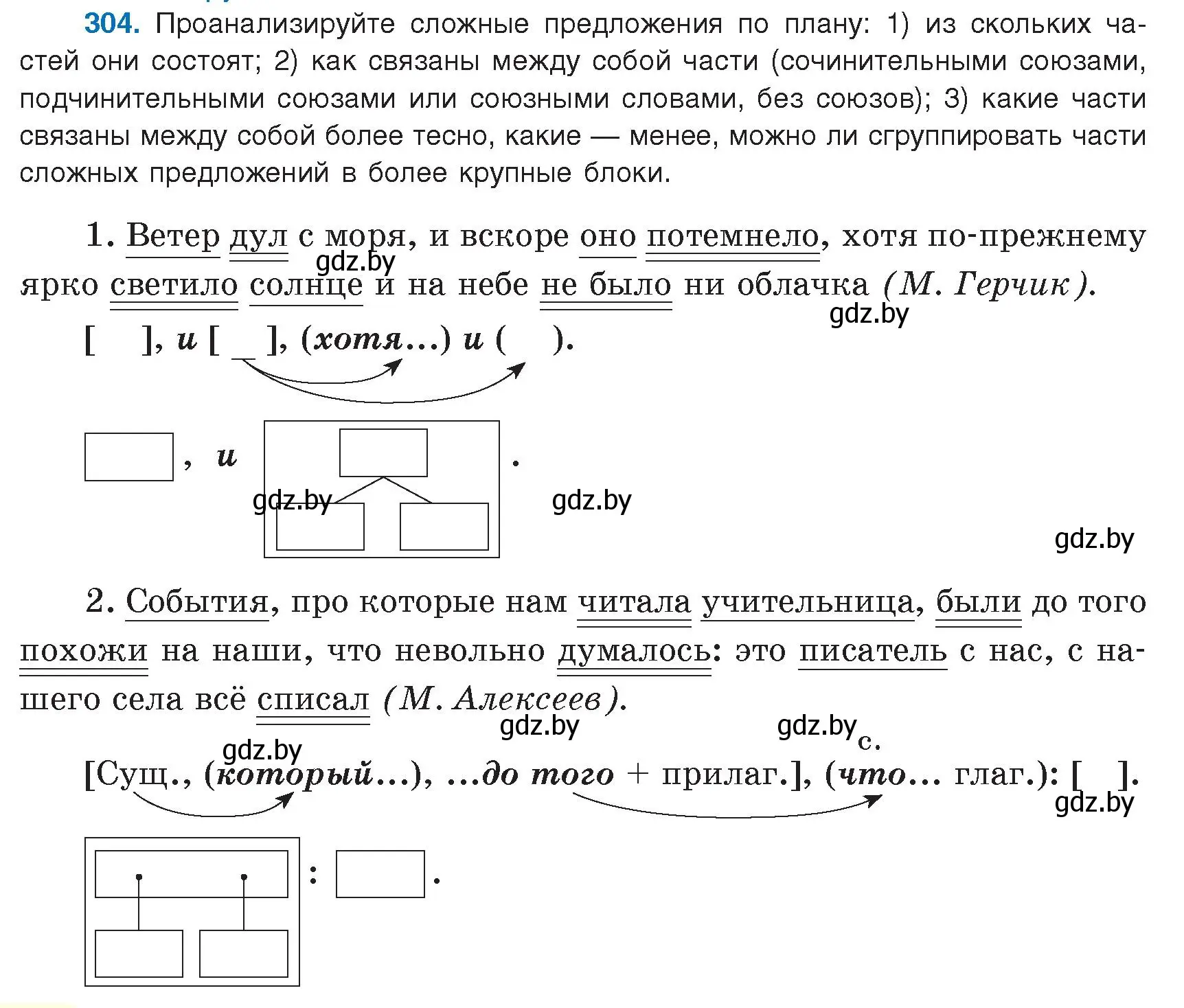 Условие номер 304 (страница 174) гдз по русскому языку 9 класс Мурина, Литвинко, учебник