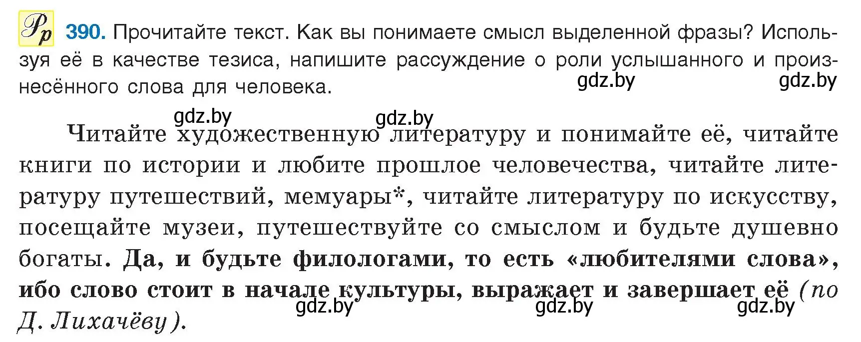 Условие номер 390 (страница 223) гдз по русскому языку 9 класс Мурина, Литвинко, учебник