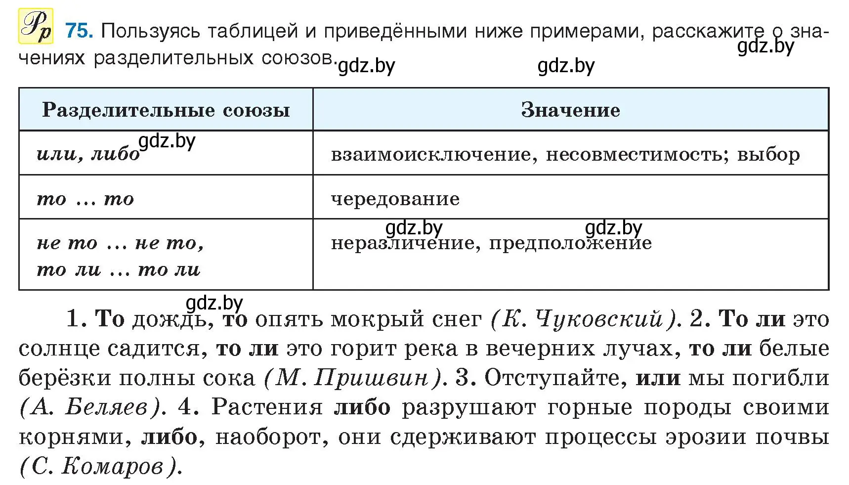 Условие номер 75 (страница 49) гдз по русскому языку 9 класс Мурина, Литвинко, учебник