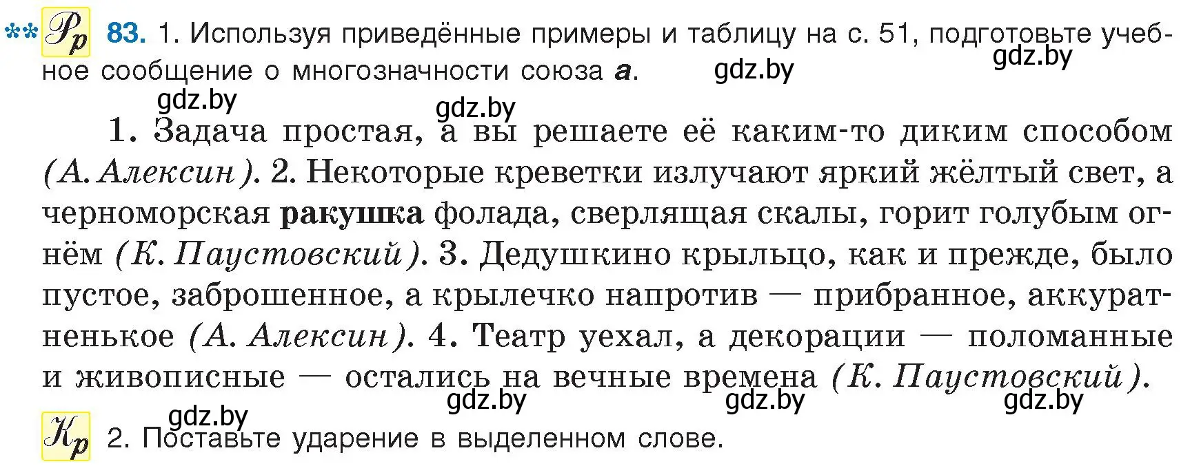 Условие номер 83 (страница 52) гдз по русскому языку 9 класс Мурина, Литвинко, учебник