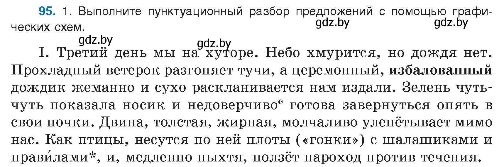 Условие номер 95 (страница 57) гдз по русскому языку 9 класс Мурина, Литвинко, учебник