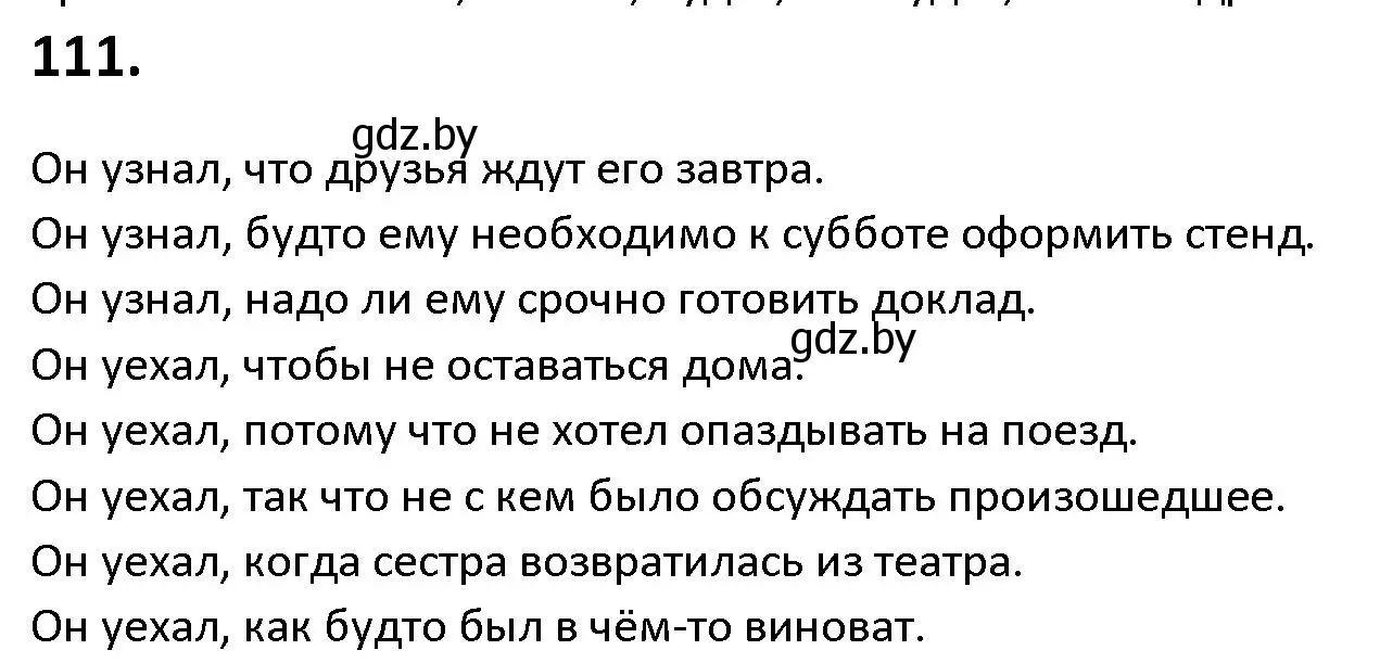 Решение номер 111 (страница 67) гдз по русскому языку 9 класс Мурина, Литвинко, учебник