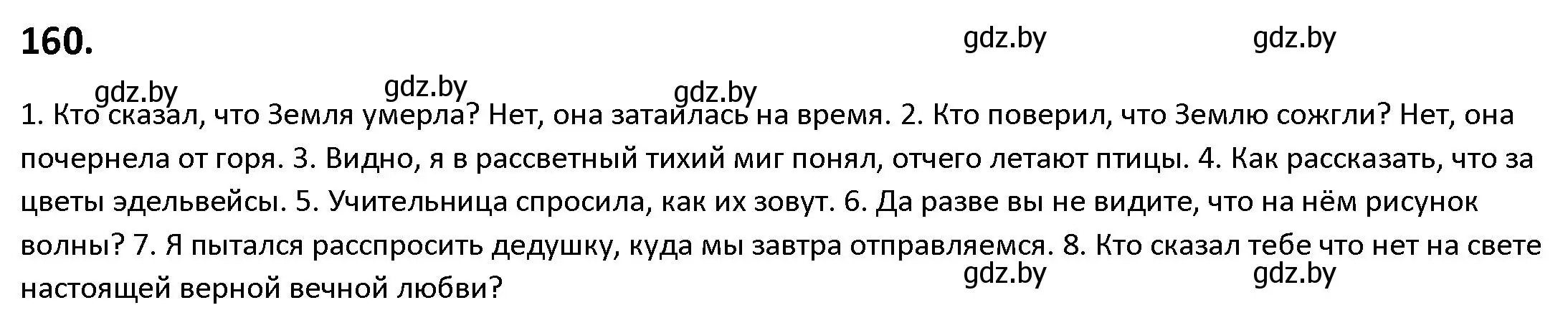 Решение номер 160 (страница 95) гдз по русскому языку 9 класс Мурина, Литвинко, учебник