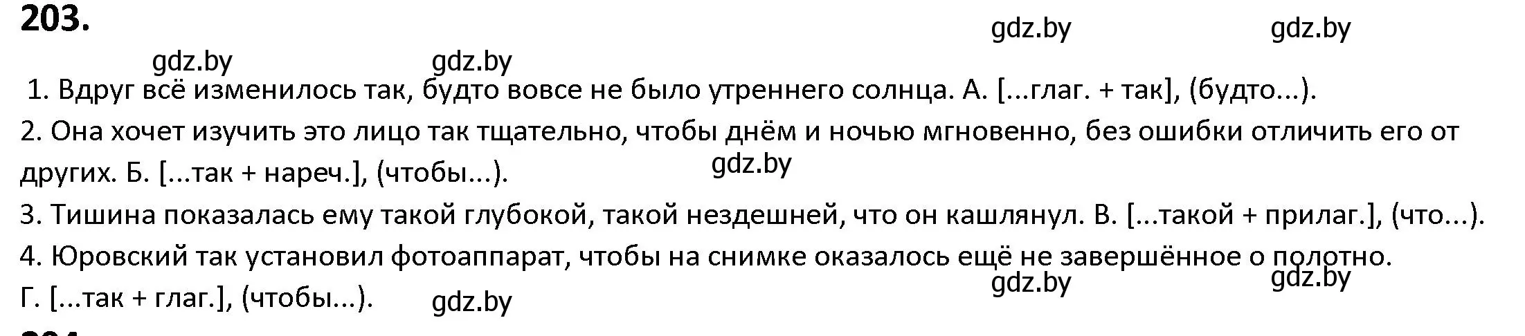 Решение номер 203 (страница 116) гдз по русскому языку 9 класс Мурина, Литвинко, учебник