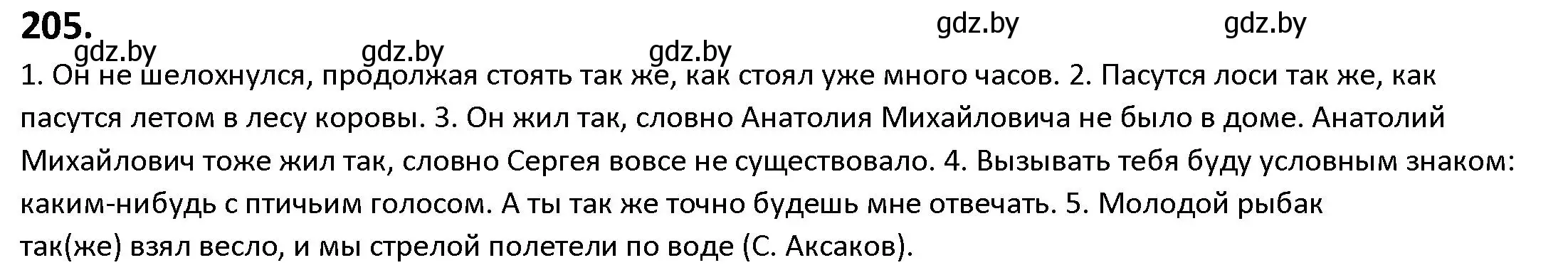 Решение номер 205 (страница 117) гдз по русскому языку 9 класс Мурина, Литвинко, учебник