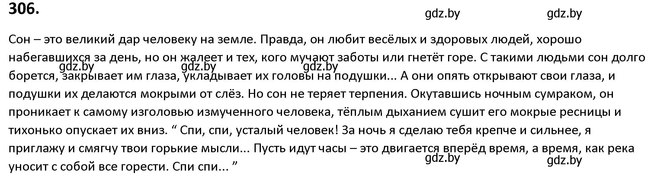 Решение номер 306 (страница 176) гдз по русскому языку 9 класс Мурина, Литвинко, учебник