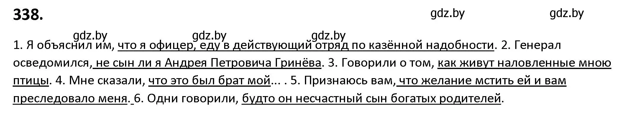 Решение номер 338 (страница 196) гдз по русскому языку 9 класс Мурина, Литвинко, учебник