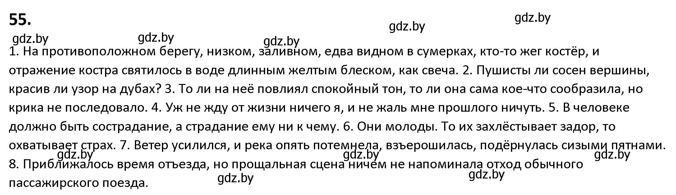 Решение номер 55 (страница 40) гдз по русскому языку 9 класс Мурина, Литвинко, учебник