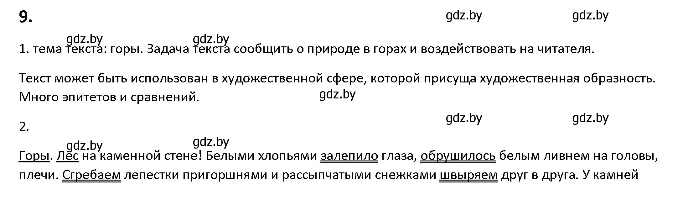 Решение номер 9 (страница 8) гдз по русскому языку 9 класс Мурина, Литвинко, учебник