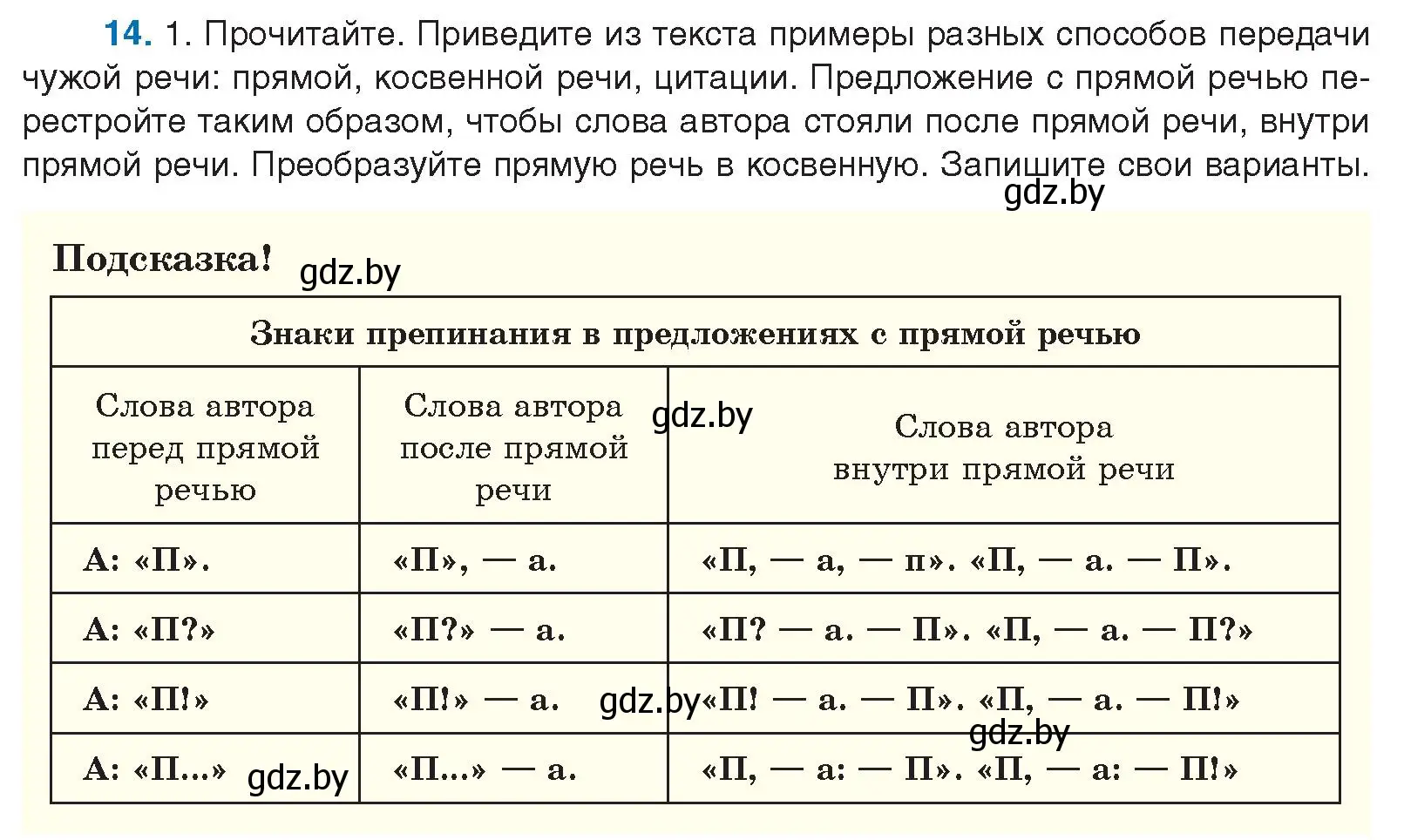 Условие номер 14 (страница 11) гдз по русскому языку 10 класс Леонович, Волынец, учебник