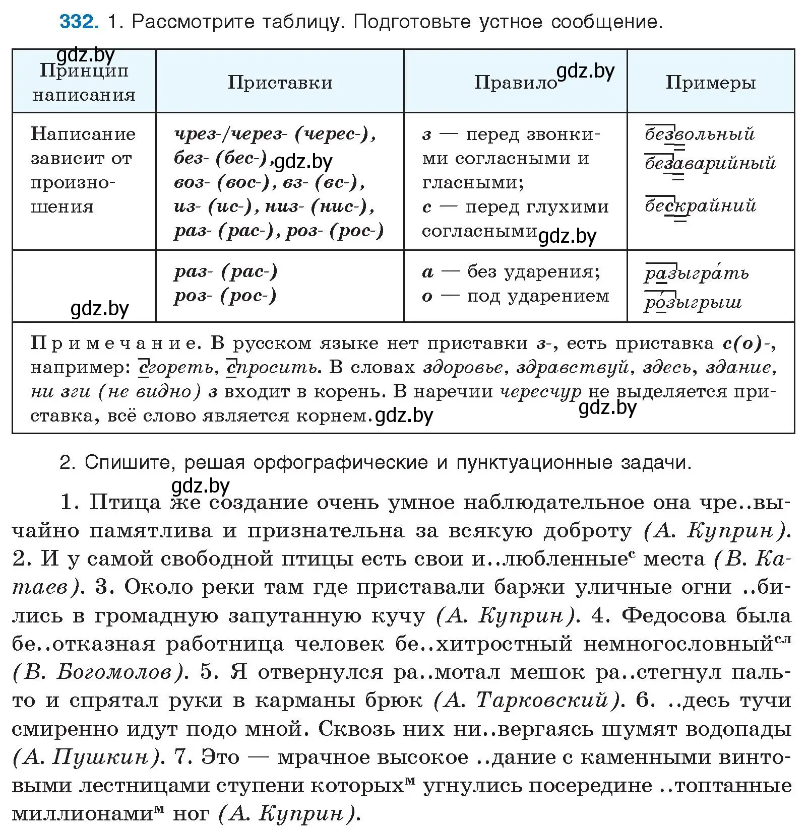Условие номер 332 (страница 176) гдз по русскому языку 10 класс Леонович, Волынец, учебник