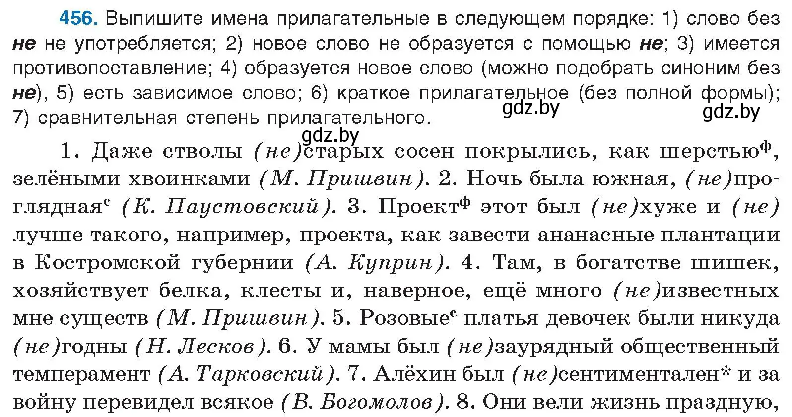 Условие номер 456 (страница 247) гдз по русскому языку 10 класс Леонович, Волынец, учебник