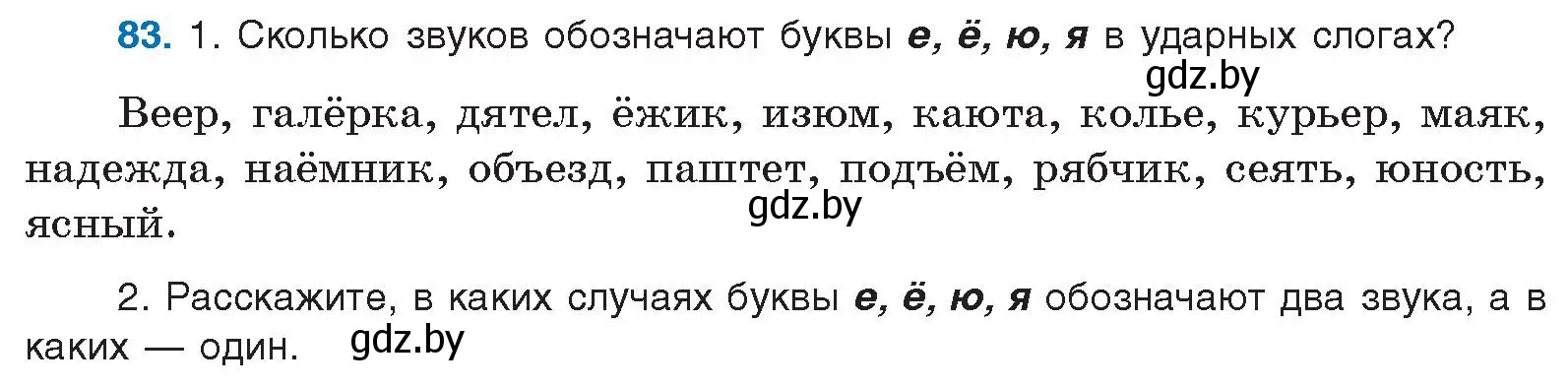 Условие номер 83 (страница 59) гдз по русскому языку 10 класс Леонович, Волынец, учебник