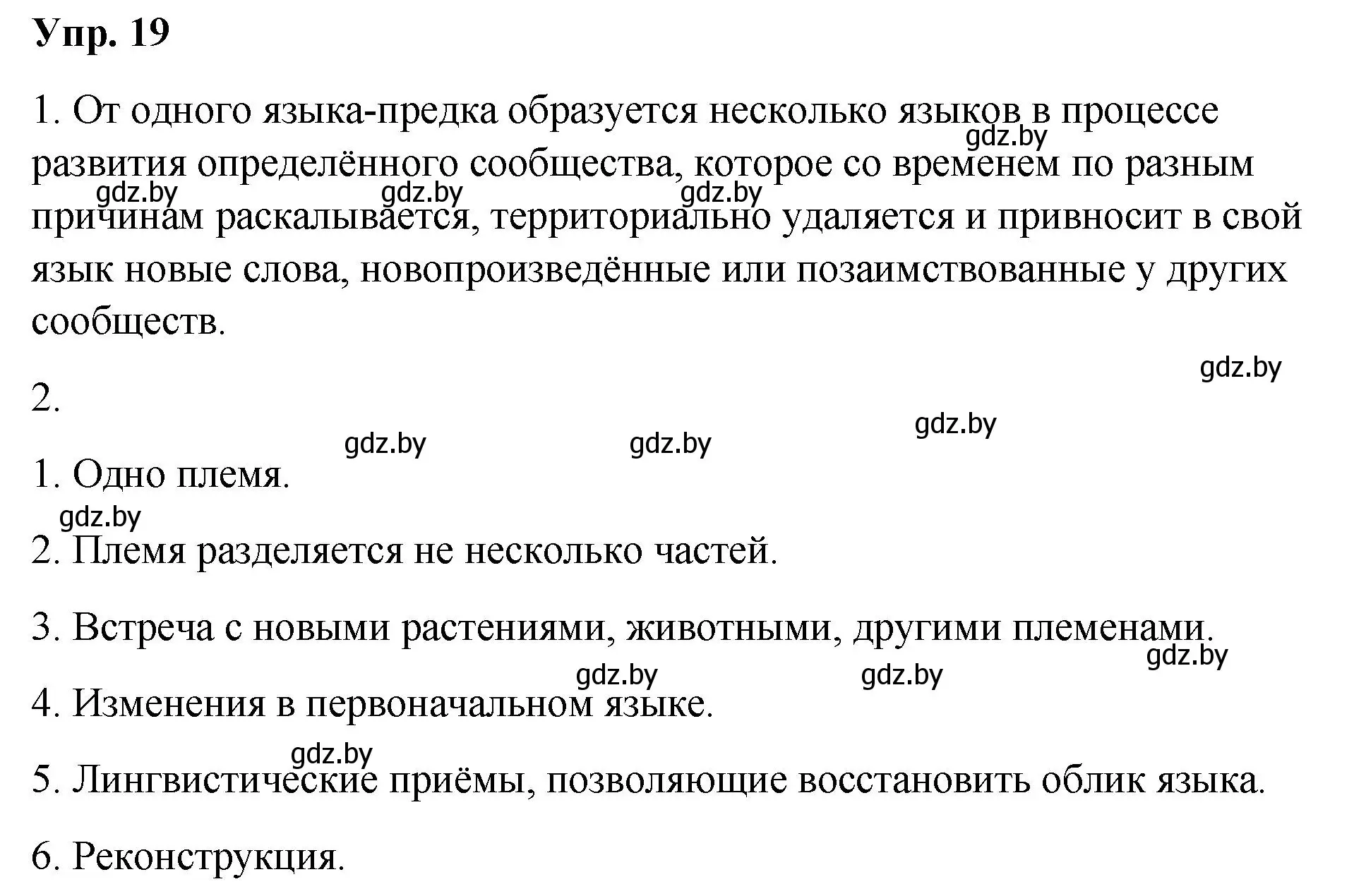 Решение номер 19 (страница 15) гдз по русскому языку 10 класс Леонович, Волынец, учебник