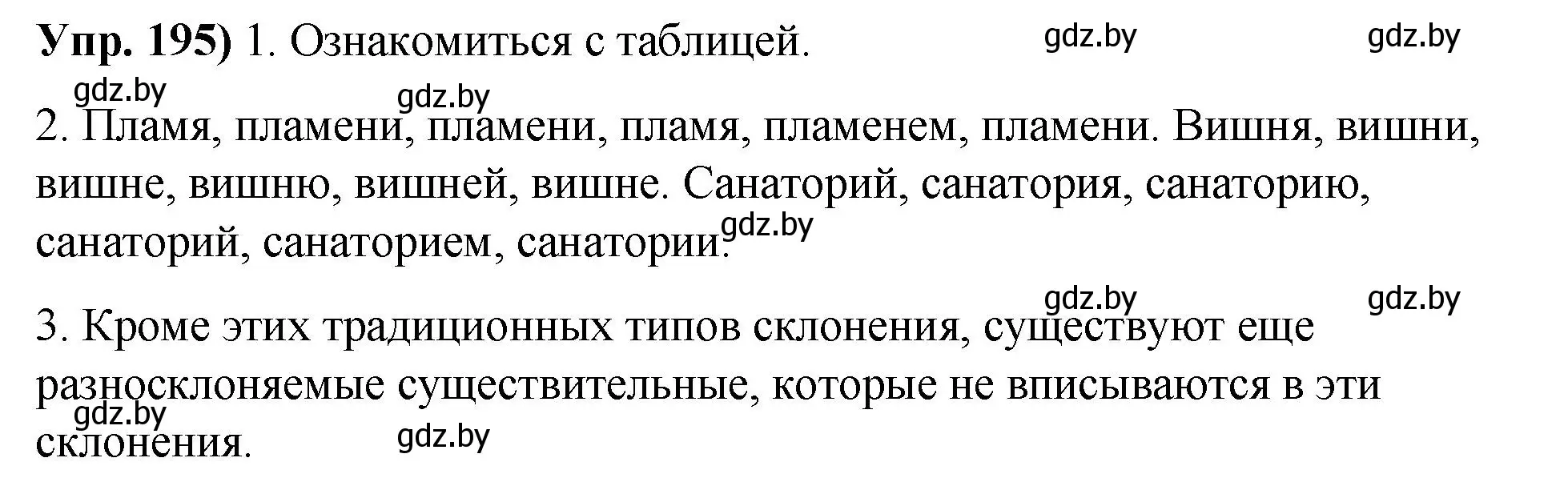 Решение номер 195 (страница 111) гдз по русскому языку 10 класс Леонович, Волынец, учебник