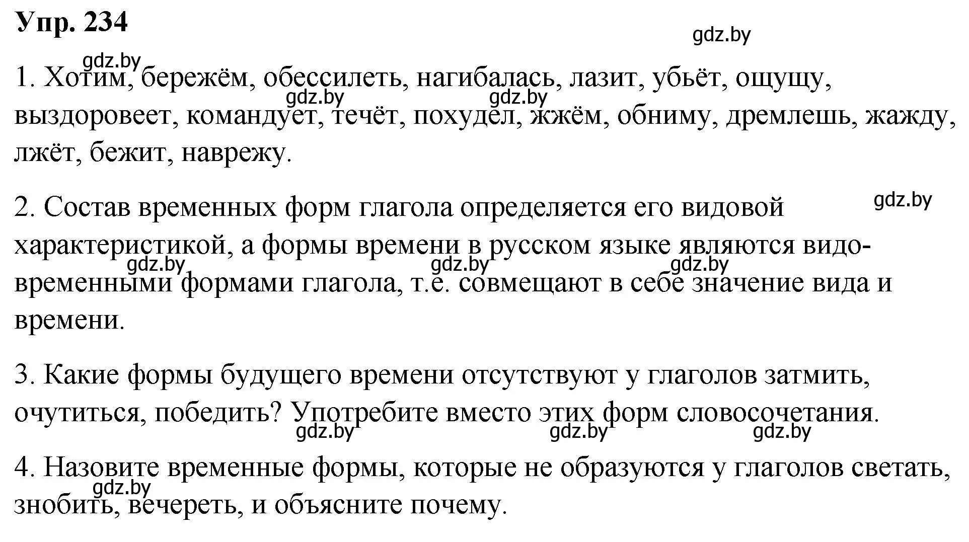 Решение номер 234 (страница 131) гдз по русскому языку 10 класс Леонович, Волынец, учебник