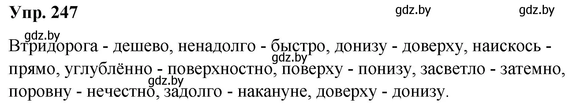 Решение номер 247 (страница 137) гдз по русскому языку 10 класс Леонович, Волынец, учебник