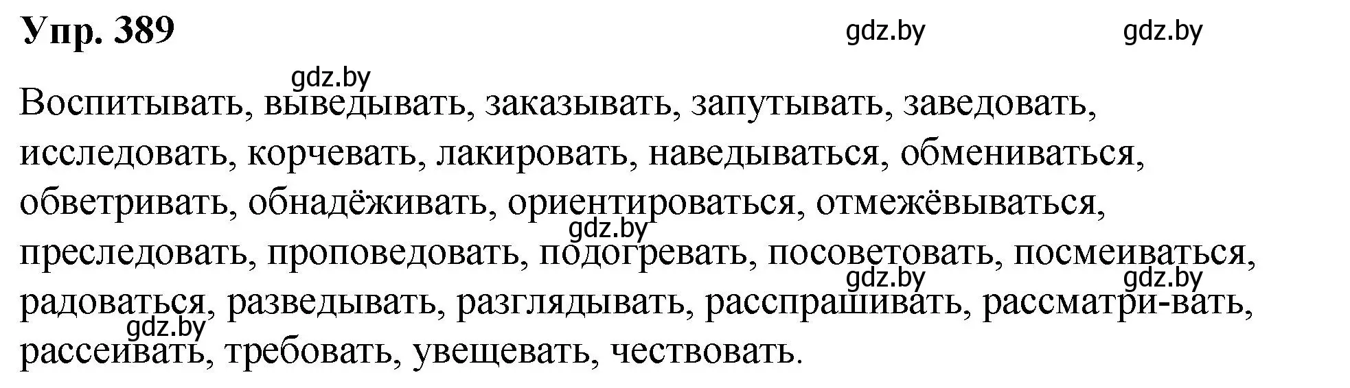 Решение номер 389 (страница 206) гдз по русскому языку 10 класс Леонович, Волынец, учебник