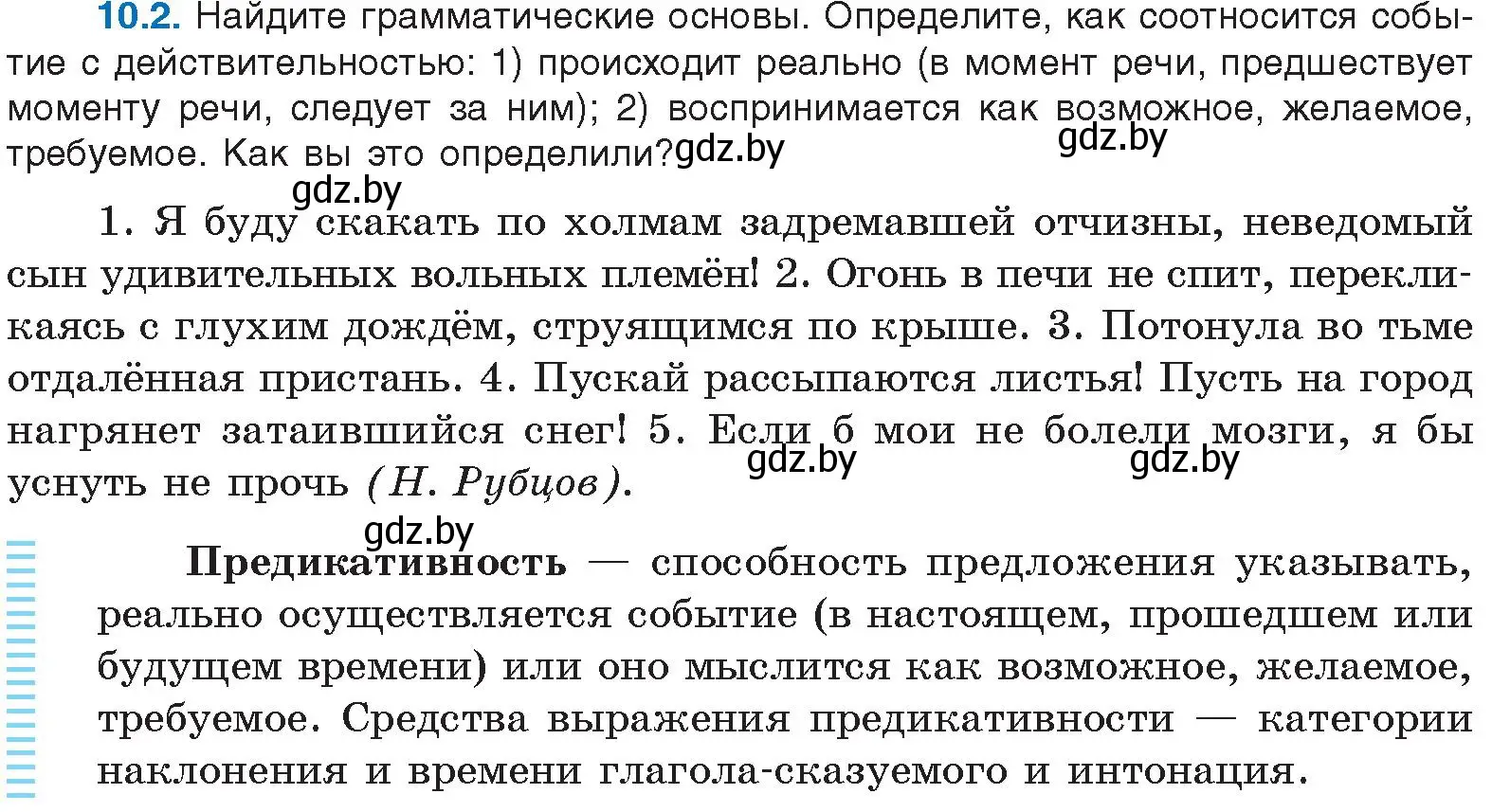 Условие номер 10.2 (страница 60) гдз по русскому языку 11 класс Долбик, Литвинко, учебник