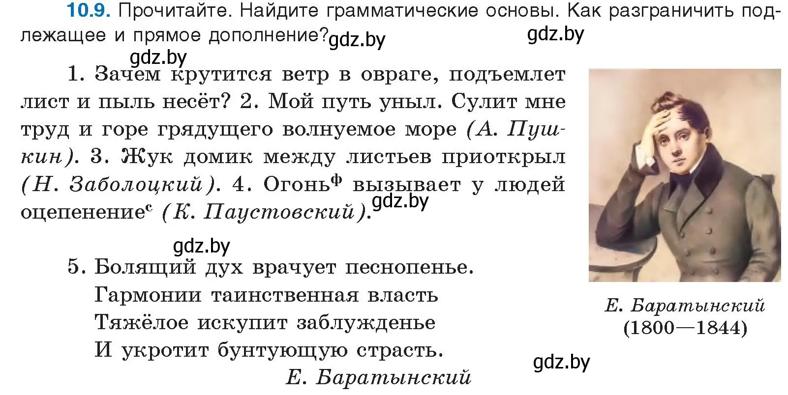 Условие номер 10.9 (страница 63) гдз по русскому языку 11 класс Долбик, Литвинко, учебник