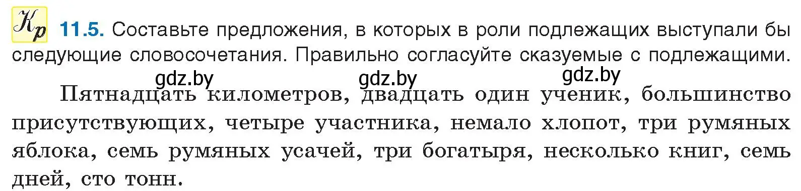 Условие номер 11.5 (страница 66) гдз по русскому языку 11 класс Долбик, Литвинко, учебник