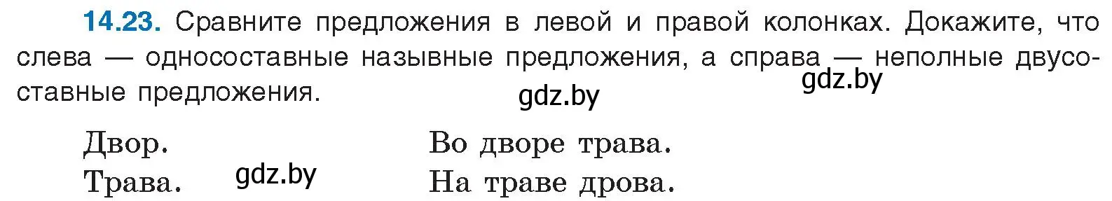 Условие номер 14.23 (страница 88) гдз по русскому языку 11 класс Долбик, Литвинко, учебник