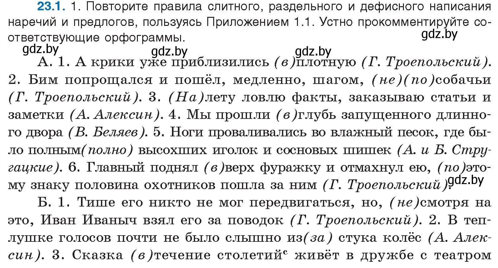 Условие номер 23.1 (страница 157) гдз по русскому языку 11 класс Долбик, Литвинко, учебник