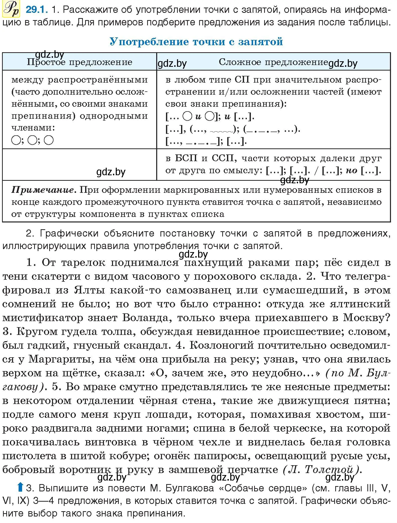 Условие номер 29.1 (страница 205) гдз по русскому языку 11 класс Долбик, Литвинко, учебник