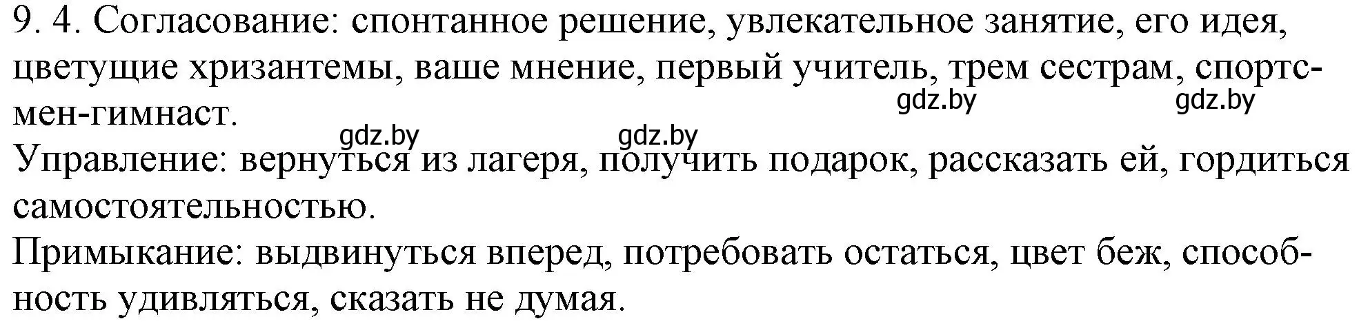 Решение номер 9.4 (страница 53) гдз по русскому языку 11 класс Долбик, Литвинко, учебник