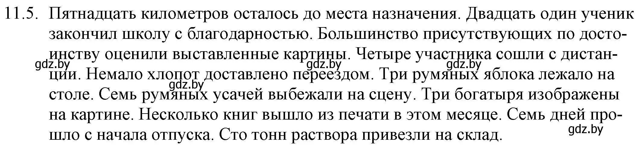 Решение номер 11.5 (страница 66) гдз по русскому языку 11 класс Долбик, Литвинко, учебник