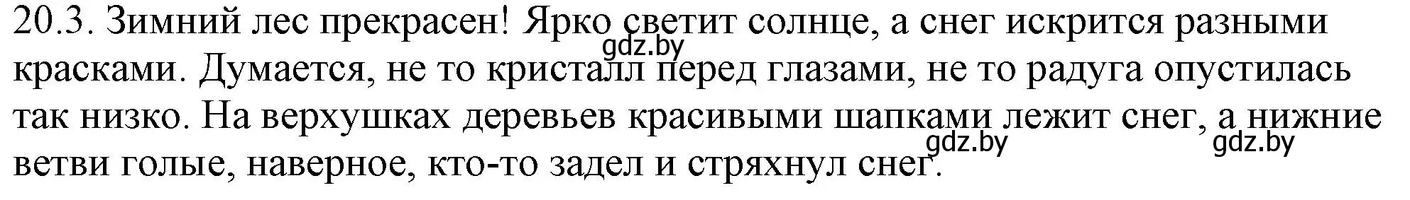 Решение номер 20.3 (страница 130) гдз по русскому языку 11 класс Долбик, Литвинко, учебник