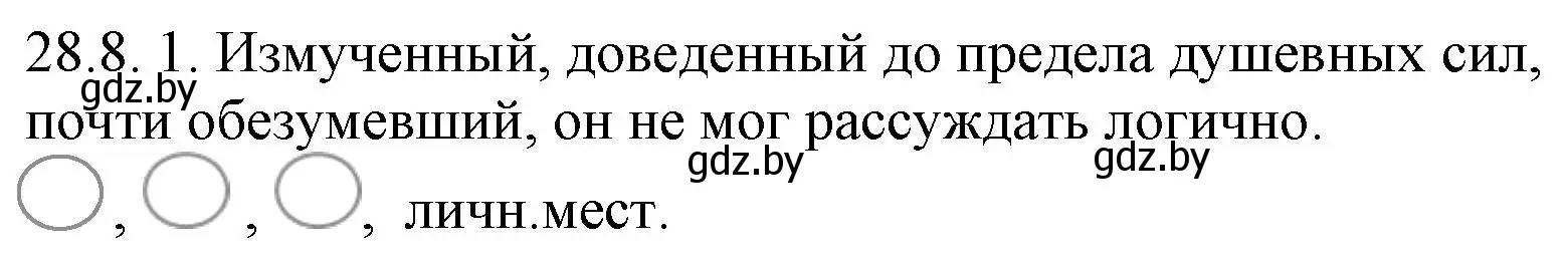 Решение номер 28.8 (страница 197) гдз по русскому языку 11 класс Долбик, Литвинко, учебник