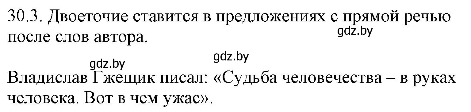 Решение номер 30.3 (страница 210) гдз по русскому языку 11 класс Долбик, Литвинко, учебник