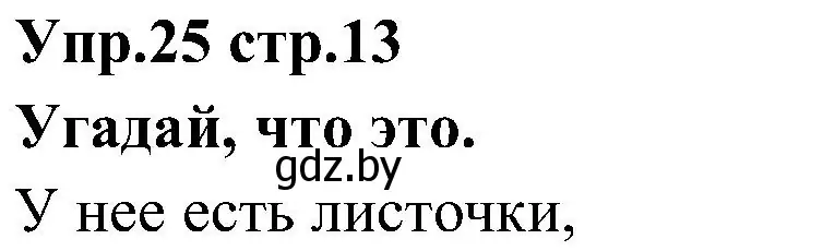 Решение номер 25 (страница 13) гдз по испанскому языку 3 класс Гриневич, Пониматко, учебник 2 часть