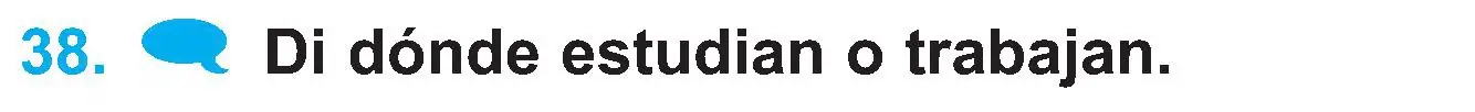 Условие номер 38 (страница 19) гдз по испанскому языку 4 класс Гриневич, Бахар, учебник 1 часть