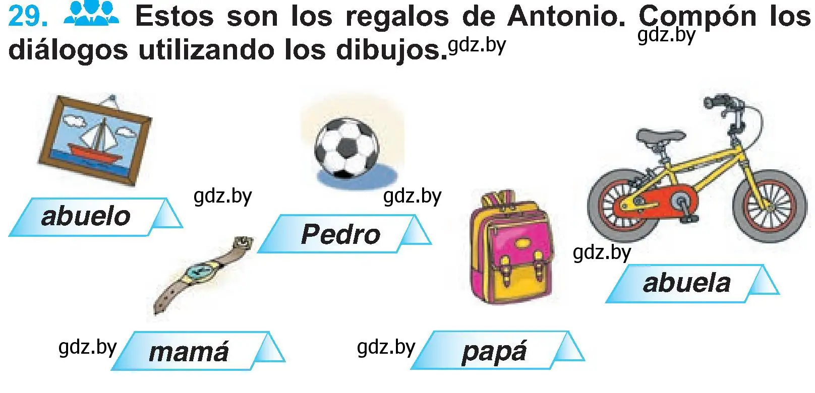 Условие номер 29 (страница 46) гдз по испанскому языку 4 класс Гриневич, Бахар, учебник 2 часть