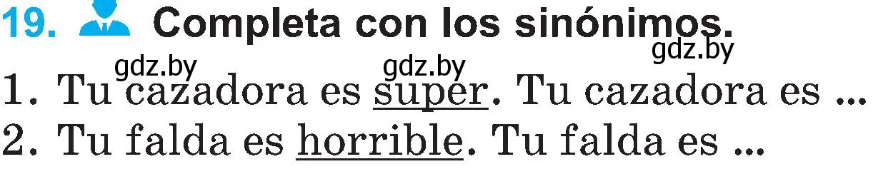 Условие номер 19 (страница 86) гдз по испанскому языку 4 класс Гриневич, Бахар, учебник 2 часть