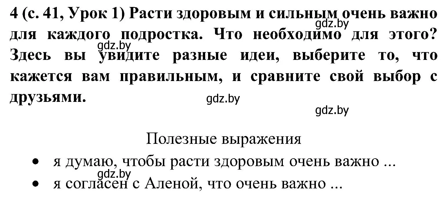 Решение номер 4 (страница 41) гдз по испанскому языку 5 класс Цыбулева, Пушкина, учебник 1 часть