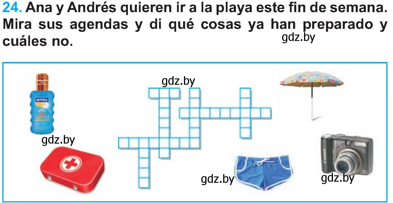 Условие номер 24 (страница 18) гдз по испанскому языку 5 класс Гриневич, учебник 1 часть