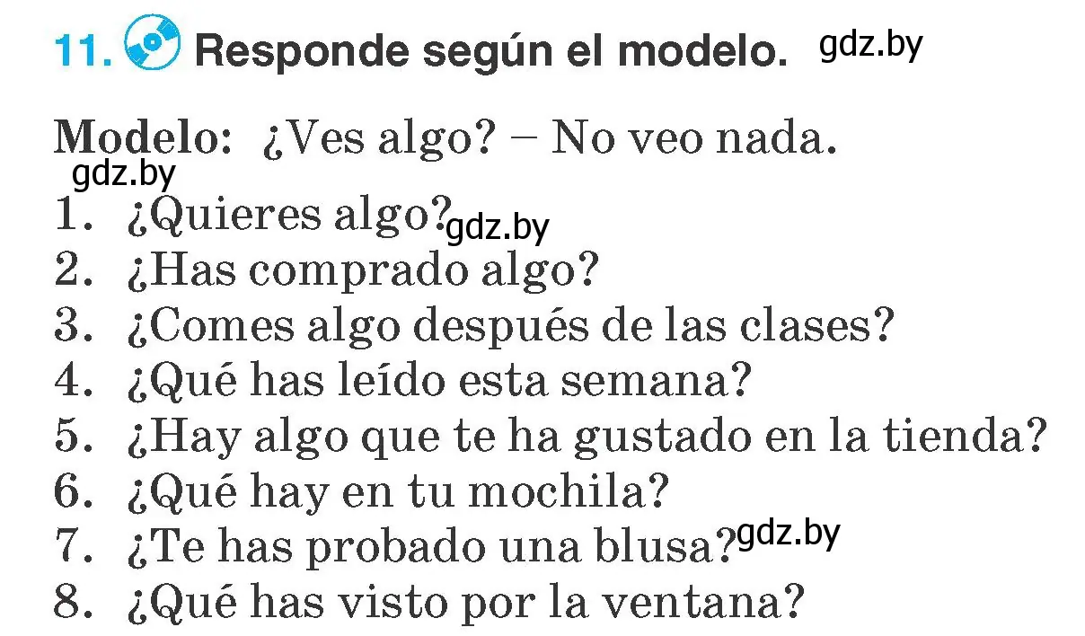 Условие номер 11 (страница 235) гдз по испанскому языку 7 класс Гриневич, учебник