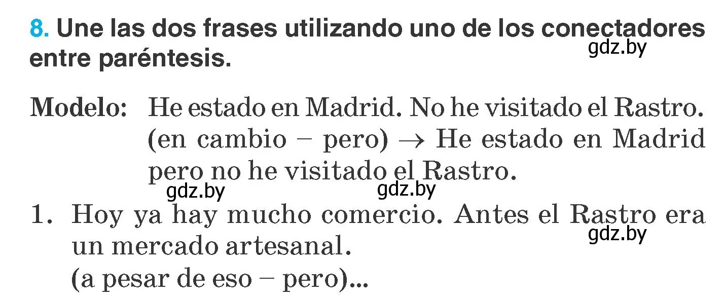 Условие номер 8 (страница 233) гдз по испанскому языку 7 класс Гриневич, учебник