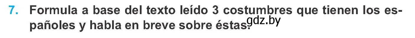 Условие номер 7 (страница 167) гдз по испанскому языку 8 класс Гриневич, учебник