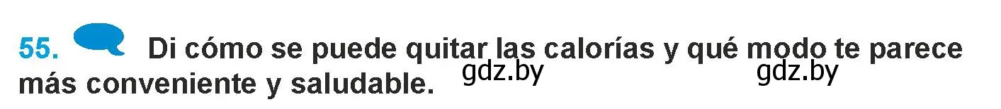 Условие номер 55 (страница 29) гдз по испанскому языку 9 класс Гриневич, Янукенас, учебник