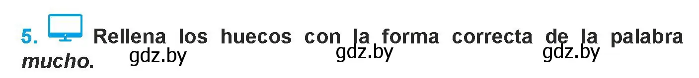 Условие номер 5 (страница 33) гдз по испанскому языку 9 класс Гриневич, Янукенас, учебник